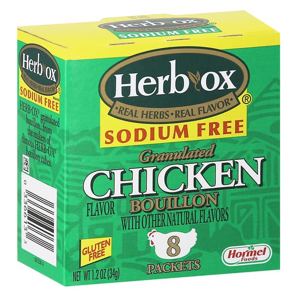 Herb-ox Bouillon Granulated Chicken Flavor Soduim Free Box