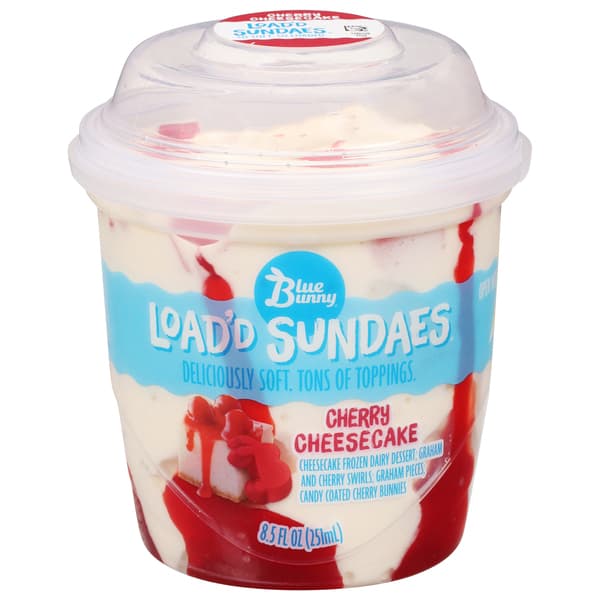 Blue Bunny Load'D Sundaes Cherry Cheesecake