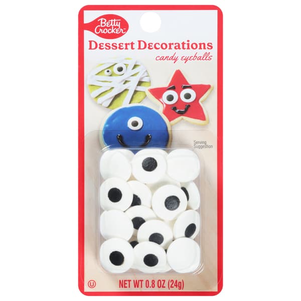 Betty Crocker Dessert Decorations Large Candy Eyeballs