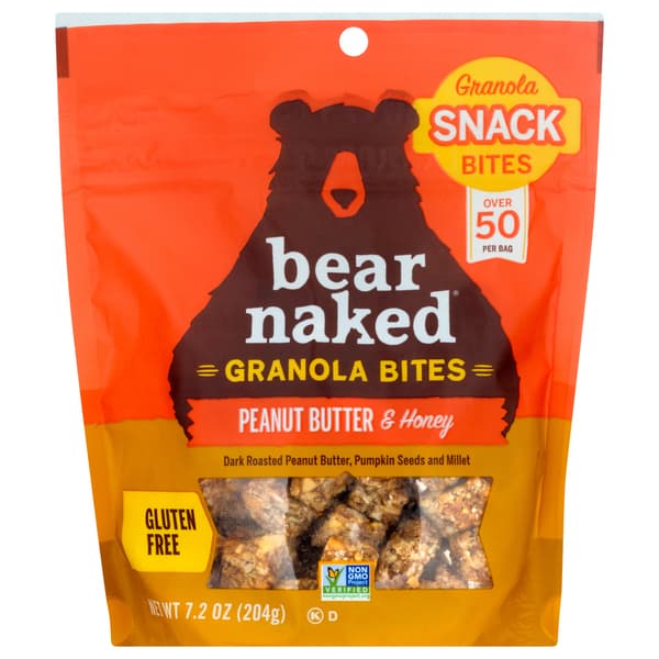 Is it Macadamia Free? Bear Naked Granola Bites Snacks Vegetarian And Gluten Free Peanut Butter And Honey