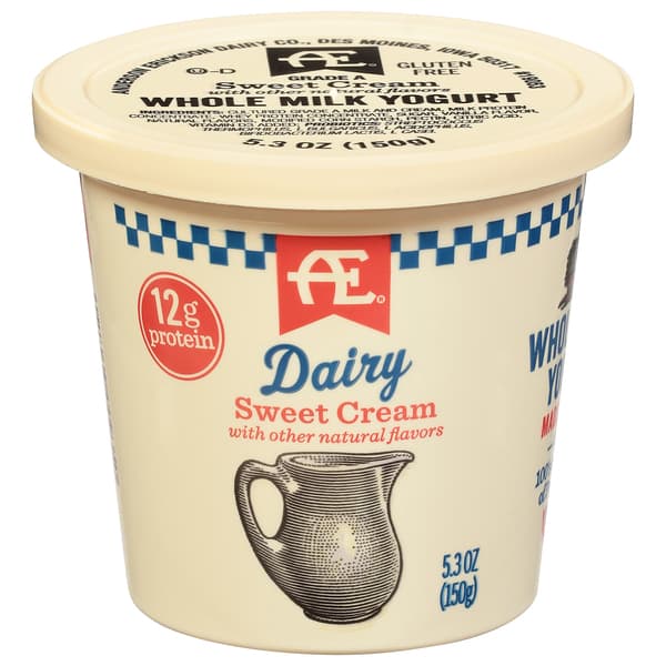 Ae Dairy Sweet Cream Whole Milk Yogurt