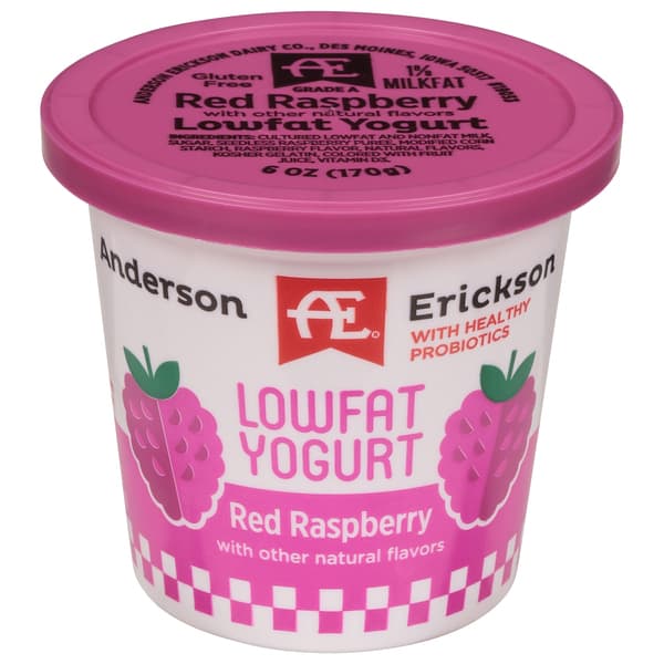 Ae Dairy Raspberry Lowfat Yogurt