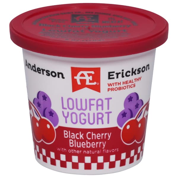Ae Dairy Black Cherry Blueberry Lowfat Yogurt