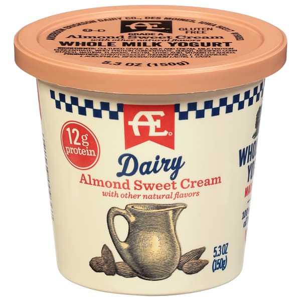 Ae Dairy Almond Sweet Cream Whole Milk Yogurt