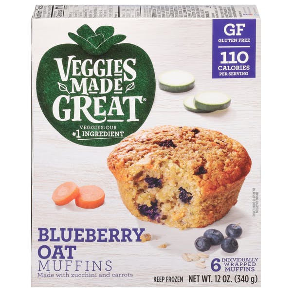 Garden Lites Veggies Made Great Blueberry Oat Muffins