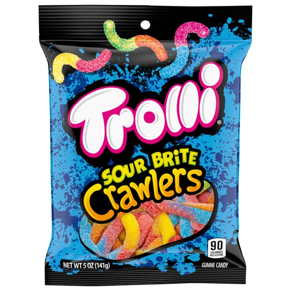 Trolli Crawlers Gummi Worm Sour Brite Wrapper