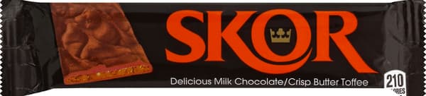 Skor Milk Chocolate With Crisp Butter Toffee Candy Bar