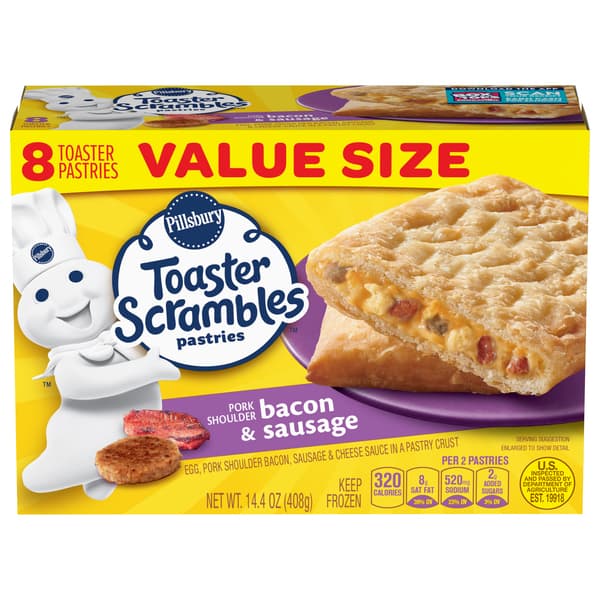 Pillsbury Toaster Scrambles Bacon & Sausage