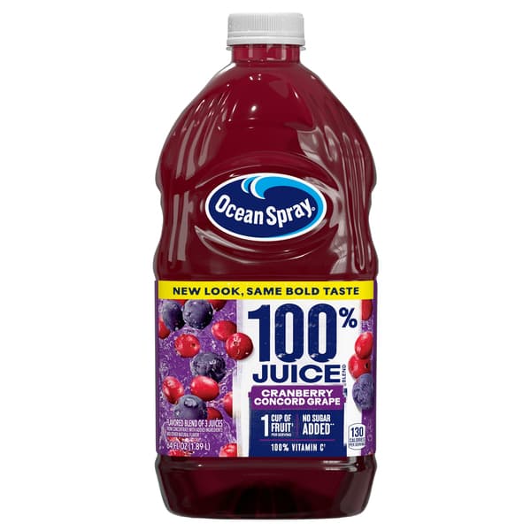 Ocean Spray 100% Cranberry Concord Grape Juice