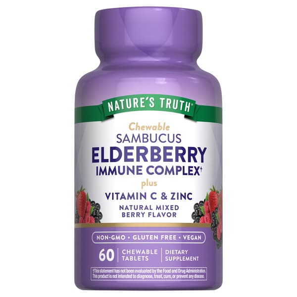 Nature'S Truth Sambucus Black Elderberry Immune Complex Plus Vitamin C And Zinc