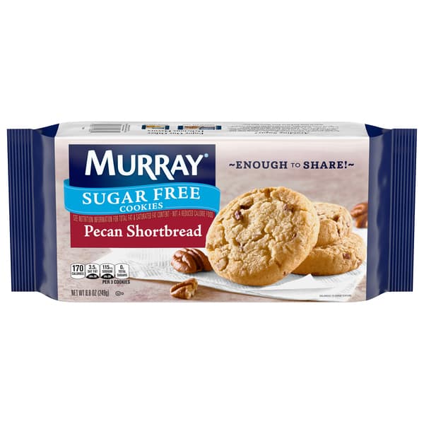 Murray Cookies Sugar Free Pecan Shortbread With Extra Cookies Bag