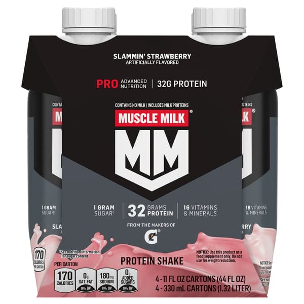 Muscle Milk Pro Series Slammin' Strawberry Protein Shake