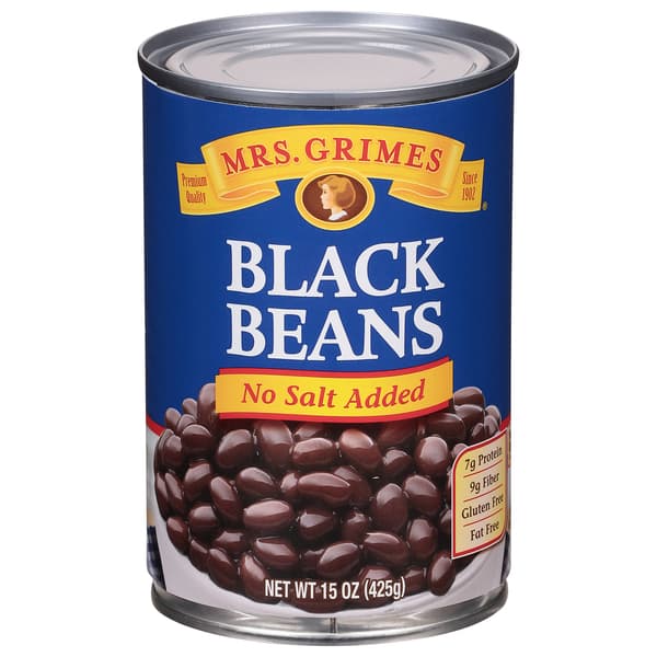 Mrs. Grimes Black Beans No Salt Added