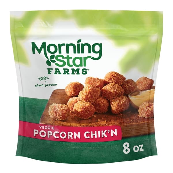 Morningstar Farms Meatless Popcorn Chicken Plant Based Protein Vegan Meat Original