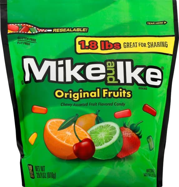 Mike And Ike Original Fruits Stand-up Bag