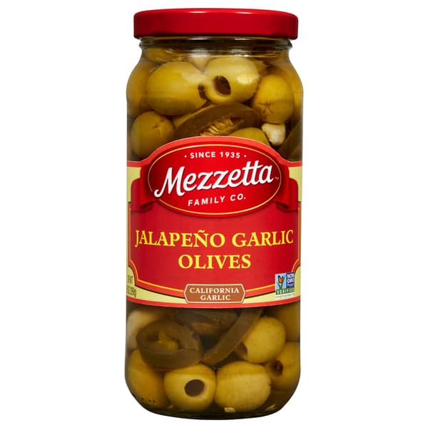 Mezzetta Jalapeno Garlic Olives