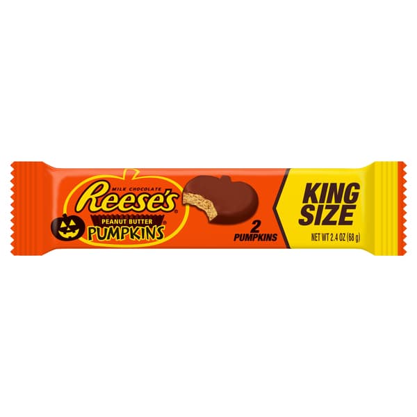 Reese'S Halloween Milk Chocolate Peanut Butter Pumpkin, King Size
