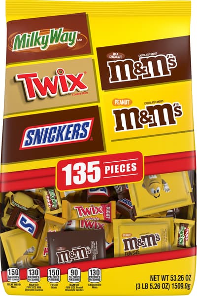 M&M'S Snickers Twix And Milky Way Mixed Chocolate Assortment Halloween Candy