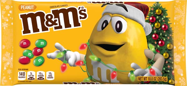 Is it Fish Free? M&m's Holiday Peanut Milk Chocolate Christmas Candy Bag