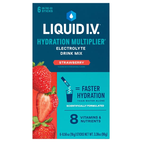 Liquid I.V. Hydration Multiplier Electrolyte Drink Mix Strawberry