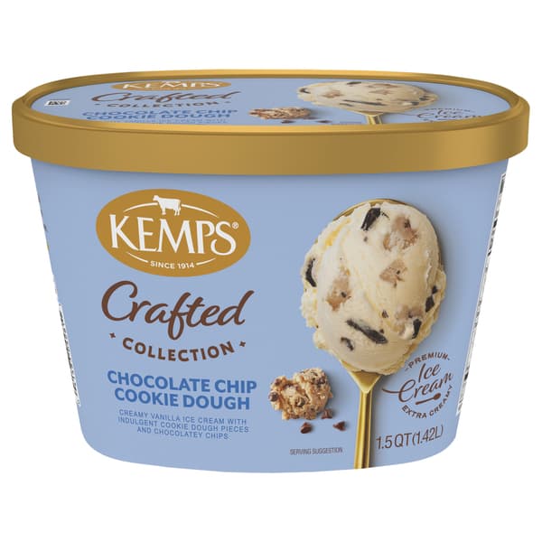 Kemps Simply Crafted Premium Ice Cream Chocolate Chip Cookie Dough
