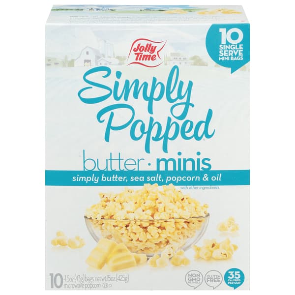 Jolly Time Simply Popped Butter Minis Microwave Popcorn