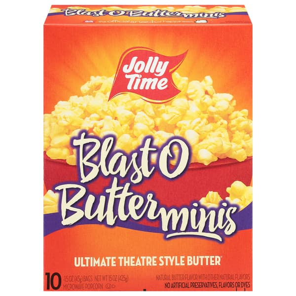 Jolly Time Blast O Butter Minis Microwave Popcorn