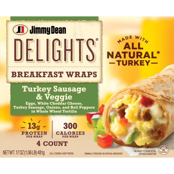 Jimmy Dean Delights Breakfast Wraps Turkey Sausage & Veggie