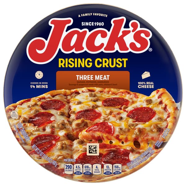 Jack'S Rising Crust Three Meat Pizza