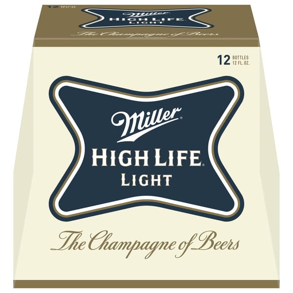 Miller High Life Light Lager Beer,. Oz. Bottles, 4.1% Abv