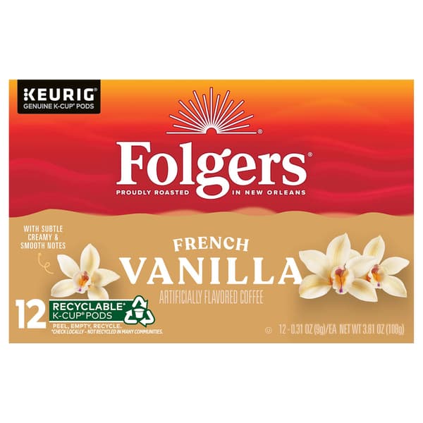 Folgers French Vanilla Coffee K