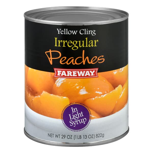 Fareway Irregular Peaches In Syrup
