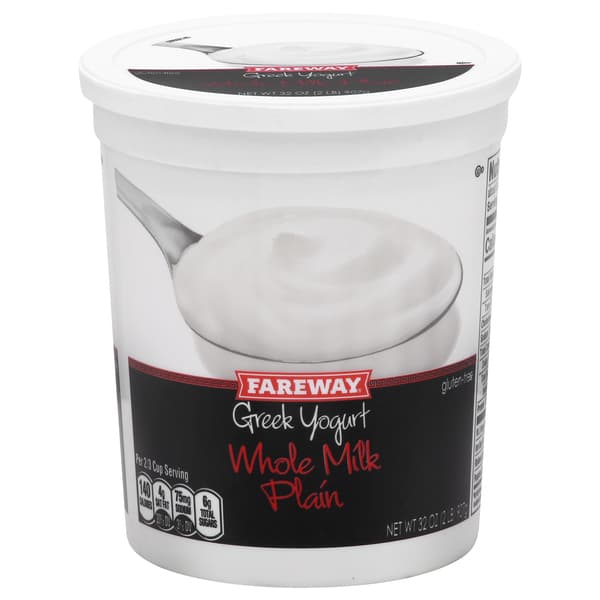Fareway Whole Milk Plain Greek Yogurt