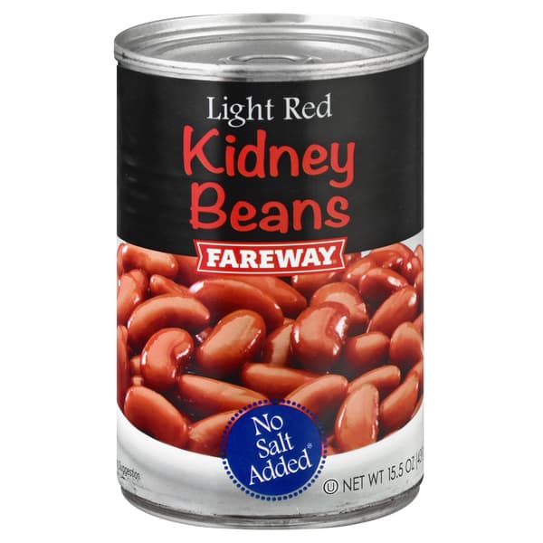 Fareway Light Red Kidney Beans No Salt Added