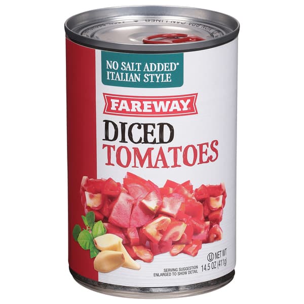 Fareway Italian Diced Tomatoes No Salt Added
