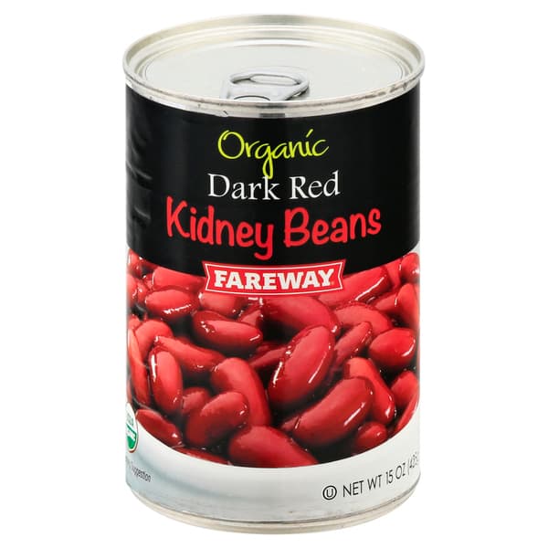 Fareway Organic Dark Red Kidney Beans