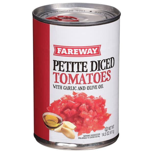 Fareway Diced Tomatoes With Garlic & Olive Oil