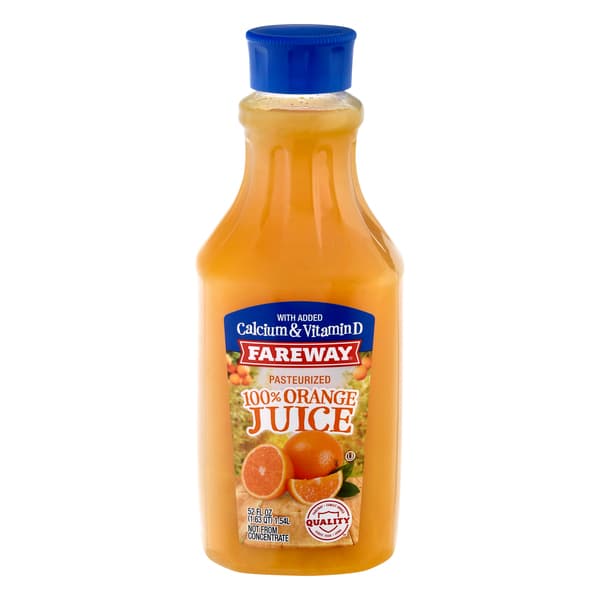 Fareway Calcium & Vitamin D 100% Orange Juice