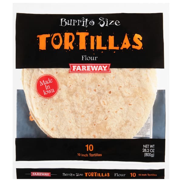 Fareway Burrito Size Flour Tortillas