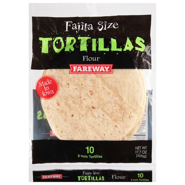 Fareway Fajita Size Flour Tortillas