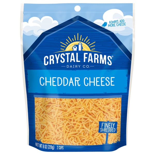 Crystal Farms Shredded Cheddar