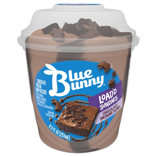 Blue Bunny Load'D Sundaes Chocolate Brownie Bomb