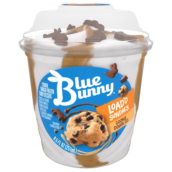 Blue Bunny Load'D Sundaes Cookie Dough Co