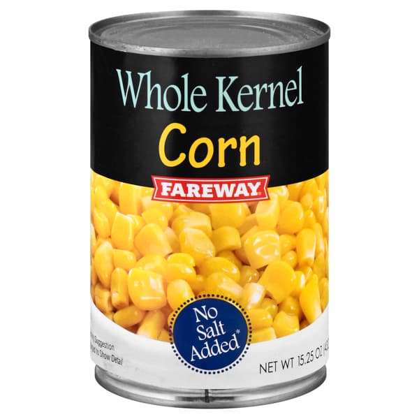 Fareway Whole Kernel Corn No Salt Added