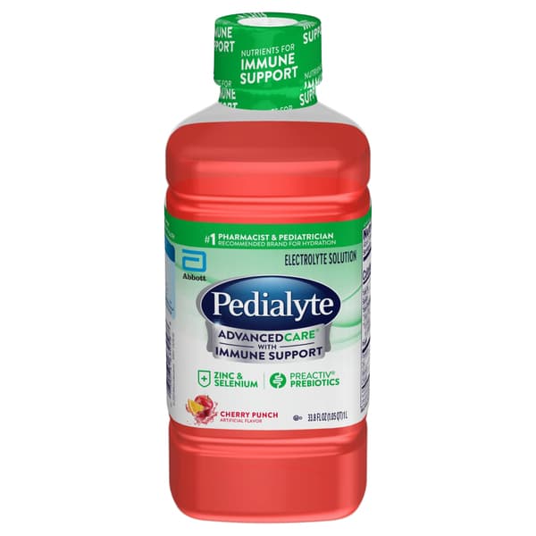Pedialyte Advanced Care+ Cherry Punch Electrolyte Solution
