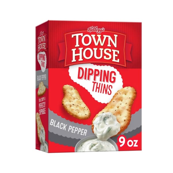 Town House Dipping Thins Black Pepper