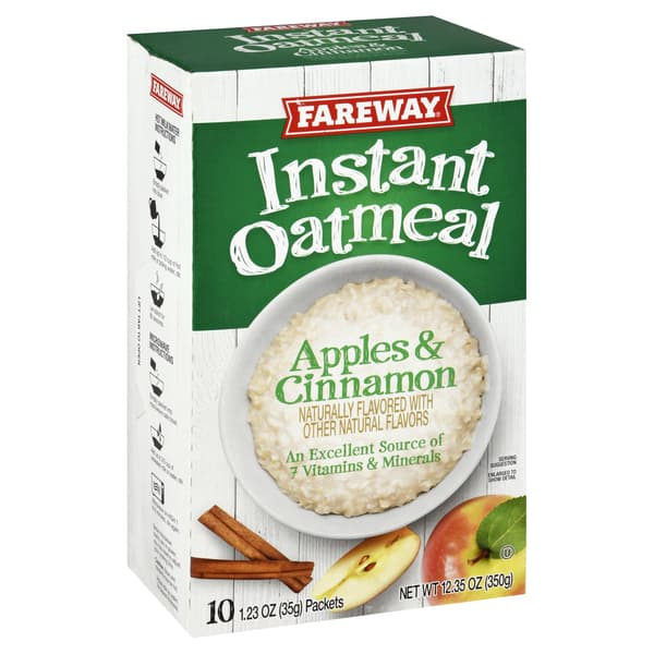 Fareway Apples & Cinnamon Instant Oatmeal