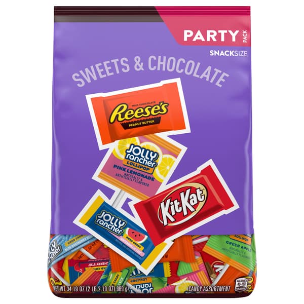Reese'S, Kit Kat And Jolly Rancher Sweets And Chocolate Snack Size Candy Variety