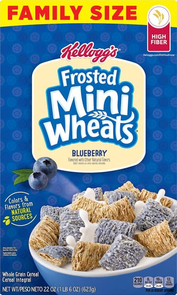Kellogg'S Frosted Mini Wheats Blueberry