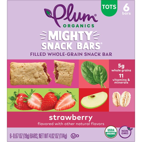 Plum Organics Mighty Snack Bar Strawberry